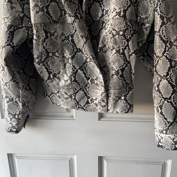 LPA Revolve sequined python long sleeved jacket Size XS - Picture 3 of 10